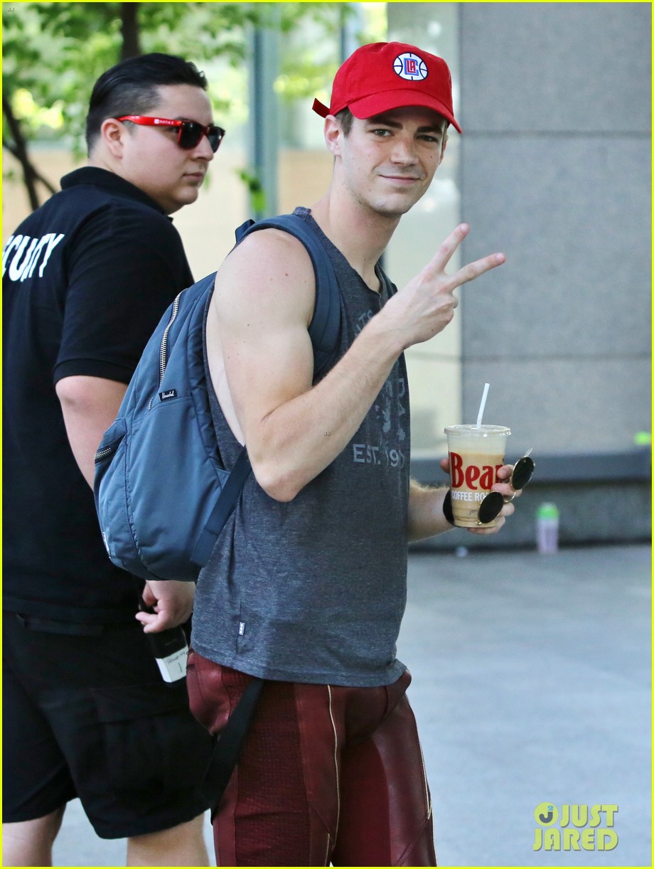 Grant Gustin Suits up for 'The Flash' Season Three!