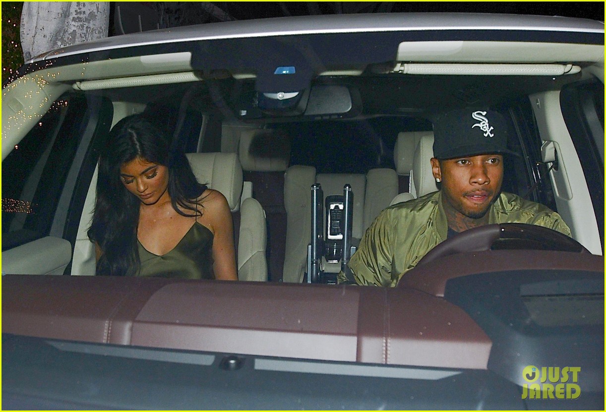 Kylie Jenner Continues Her Birthday Celebration With Tyga at Dinner Date