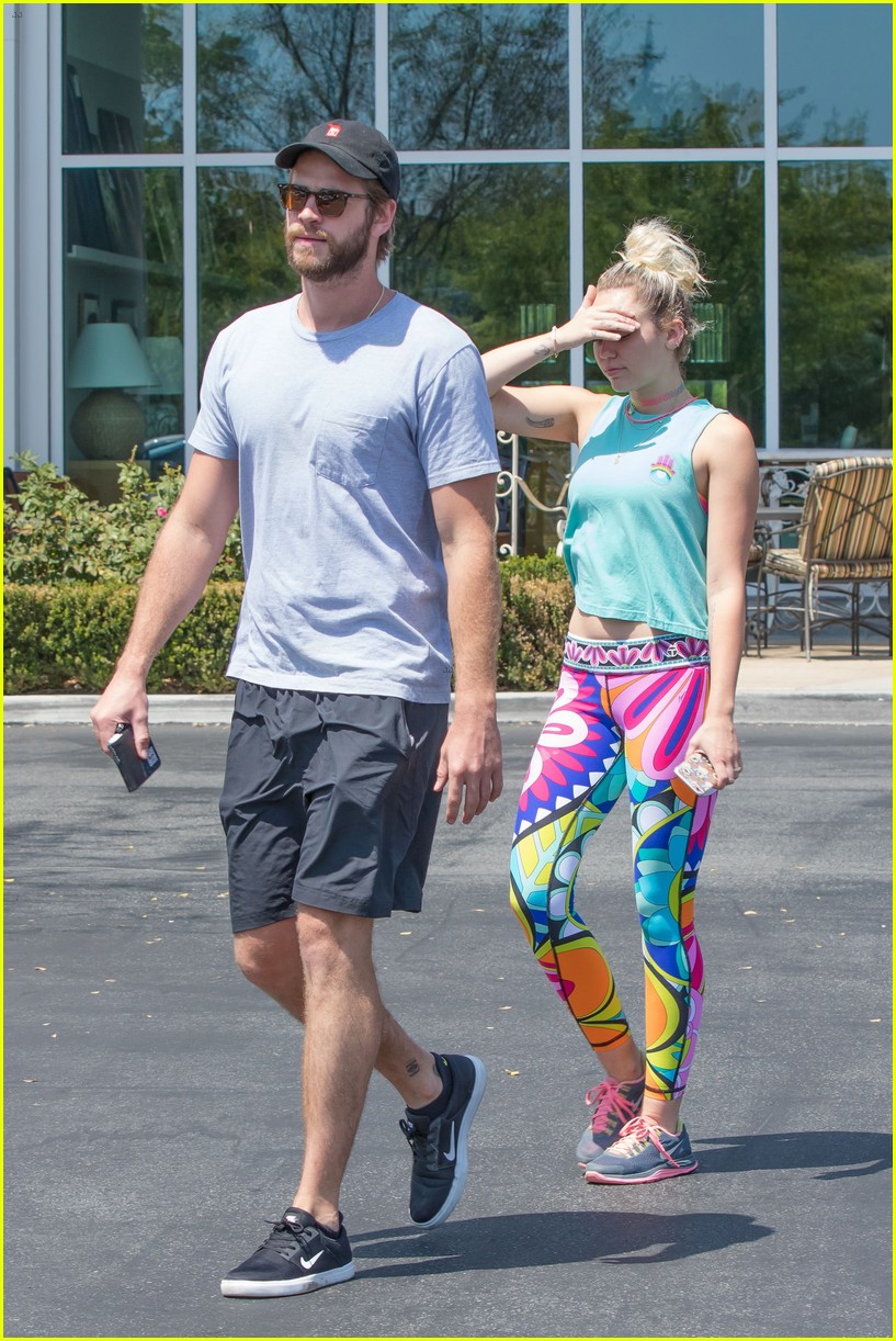 Miley Cyrus & Liam Hemsworth Couple Up For Lunch Date
