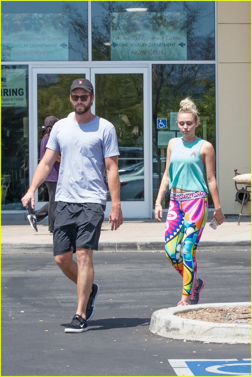 Miley Cyrus & Liam Hemsworth Couple Up For Lunch Date