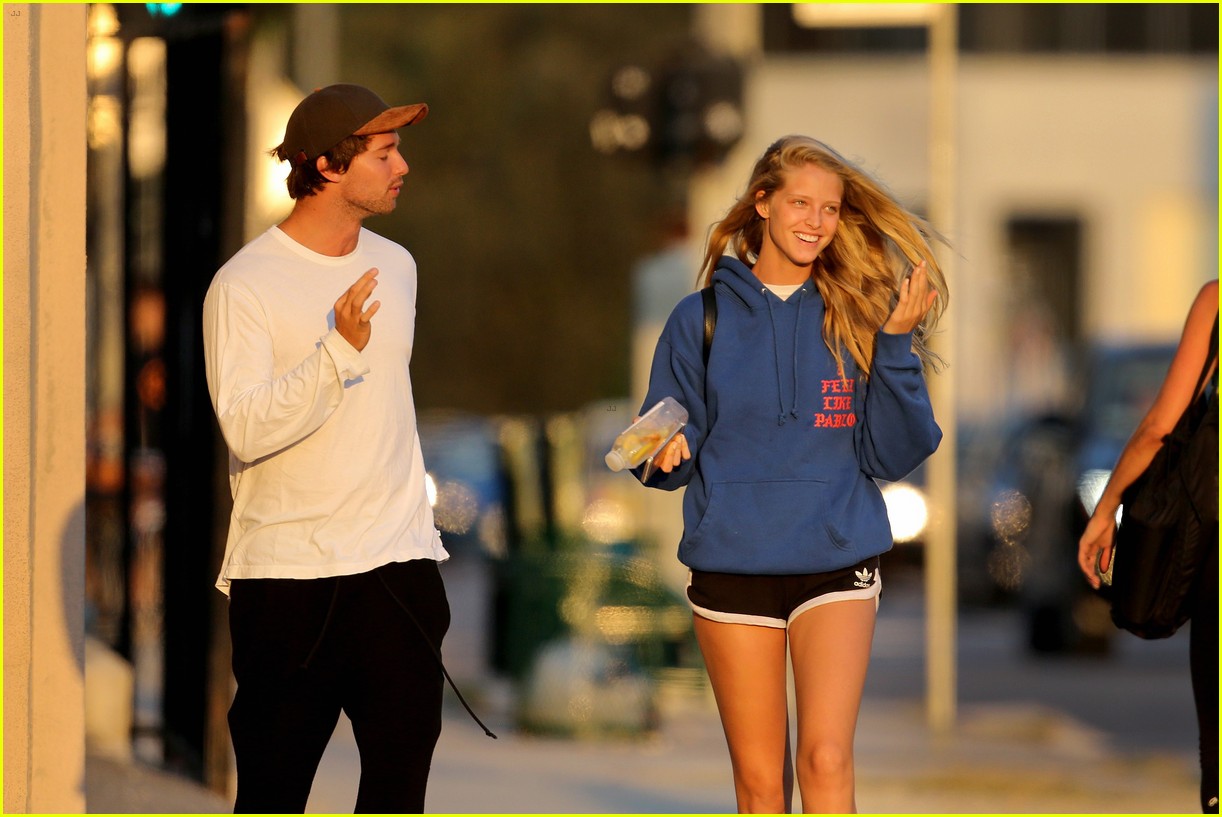 Patrick Schwarzenegger & Abby Champion Couple Up at a Concert