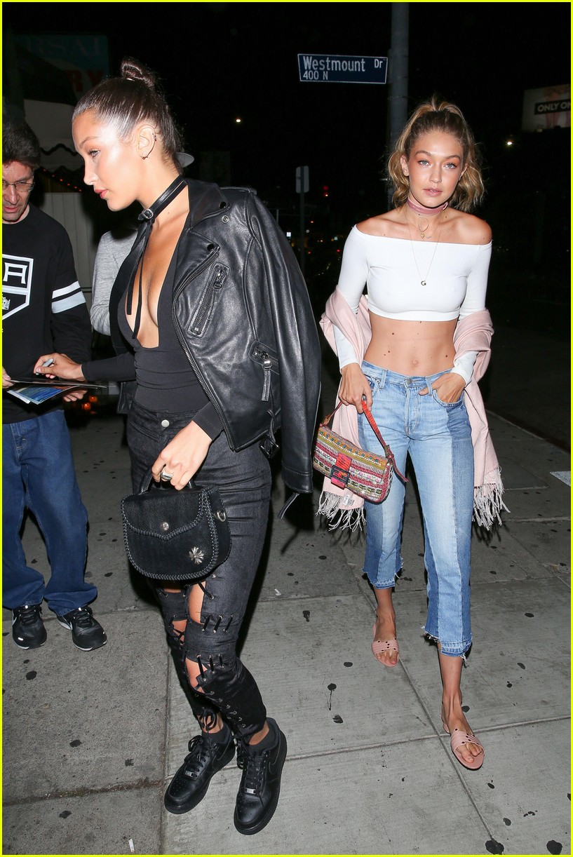 Gigi & Bella Hadid Get in Family Time While in LA