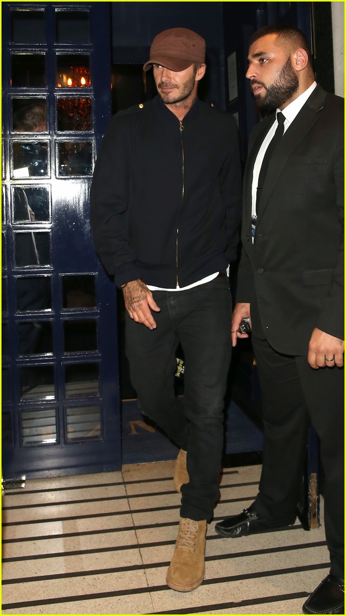 Brooklyn Beckham Joins Dad David at a Concert