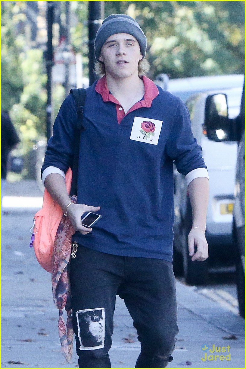 Brooklyn Beckham Supports Mom Victoria at New York Fashion Week