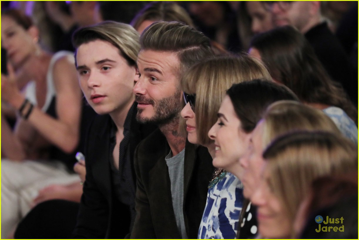 Brooklyn Beckham Supports Mom Victoria at New York Fashion Week