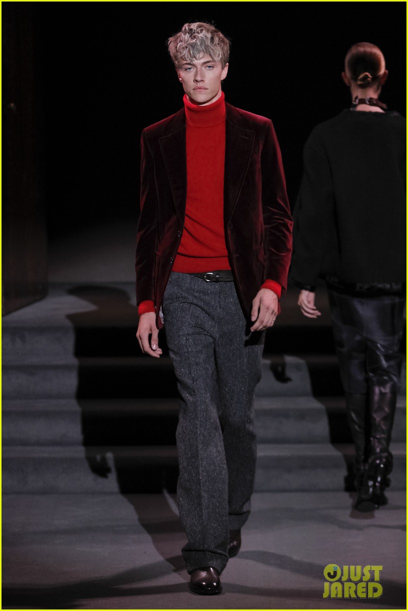 Gigi Hadid Hits the Tom Ford Catwalk With Lucky Blue Smith