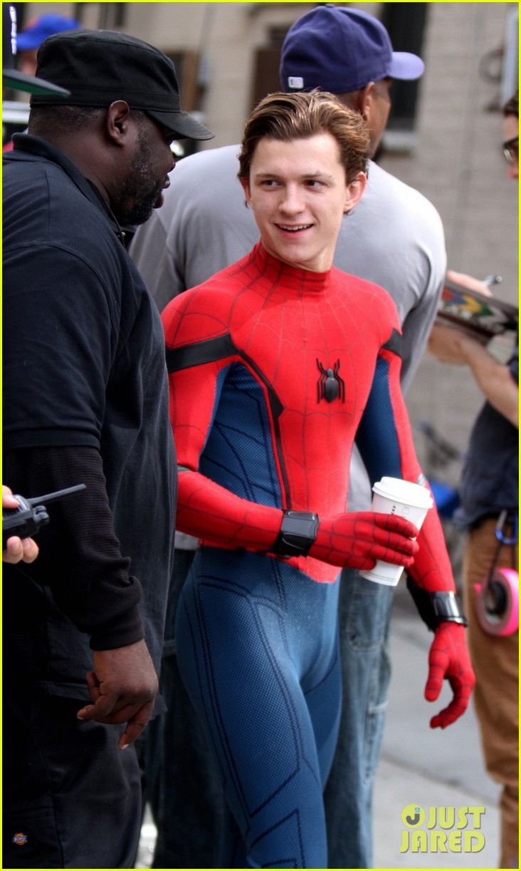 Tom Holland Hits the Streets Filming 'Spider-Man: Homecoming'