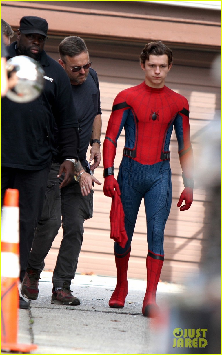 Tom Holland Hits the Streets Filming 'Spider-Man: Homecoming'