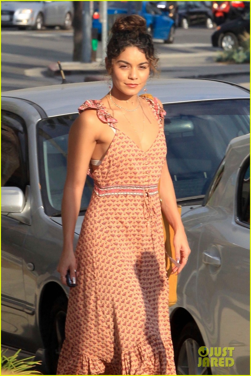 Vanessa Hudgens Dances In The Rain in LA