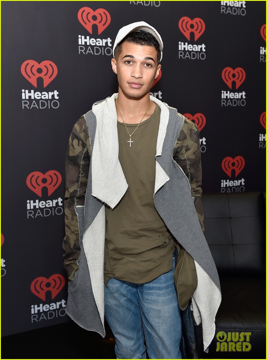 Jordan Fisher Introduces Hailee Steinfeld at iHeartRadio Music Festival's Daytime Village