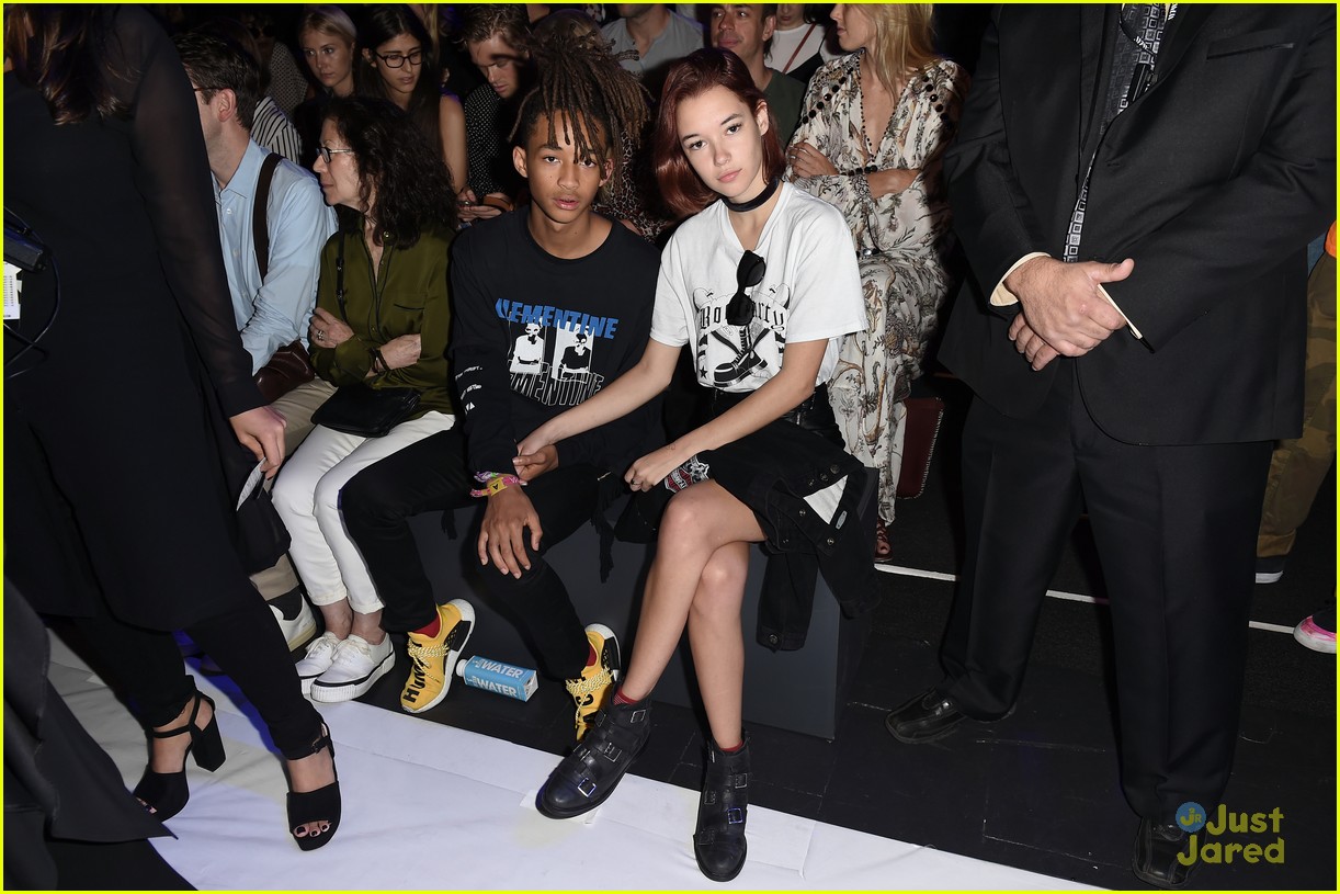 Jaden Smith & Sarah Snyder Sit Front Row at Hood by Air NYFW Presentation