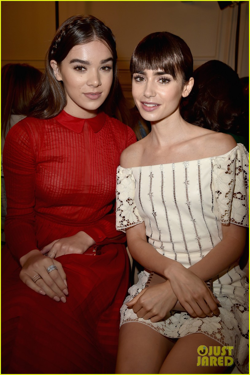 Lily Collins, Shailene Woodley & Hailee Steinfeld Hit Valentino's Show at Paris Fashion Week