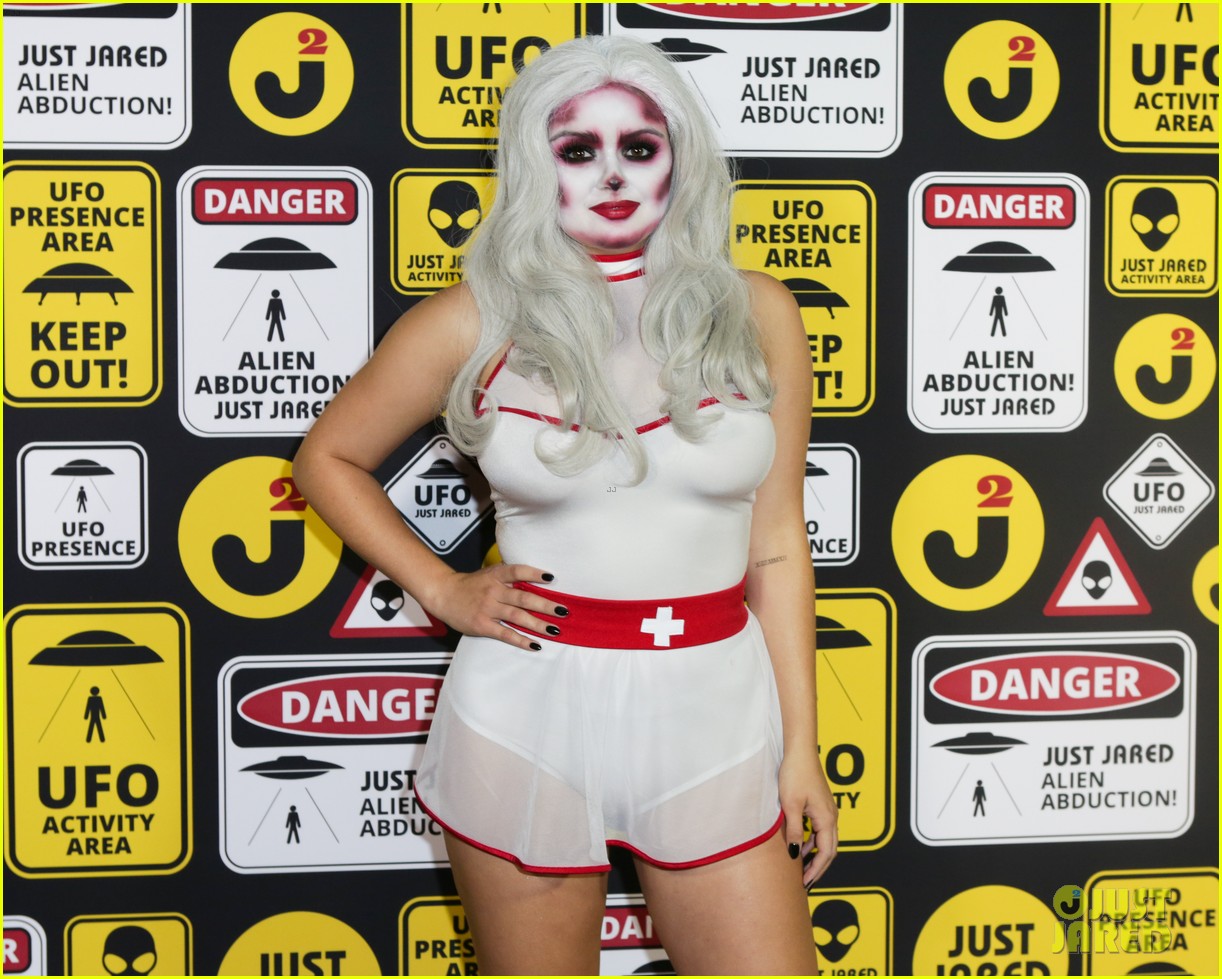 Ariel Winter Dresses as a Nurse for JJ's Halloween Party!