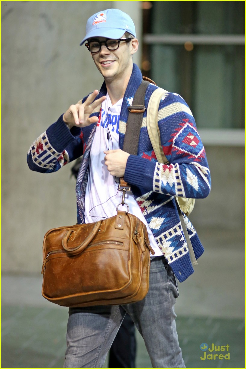 Grant Gustin Got Slushied For Halloween on 'The Flash' Set!