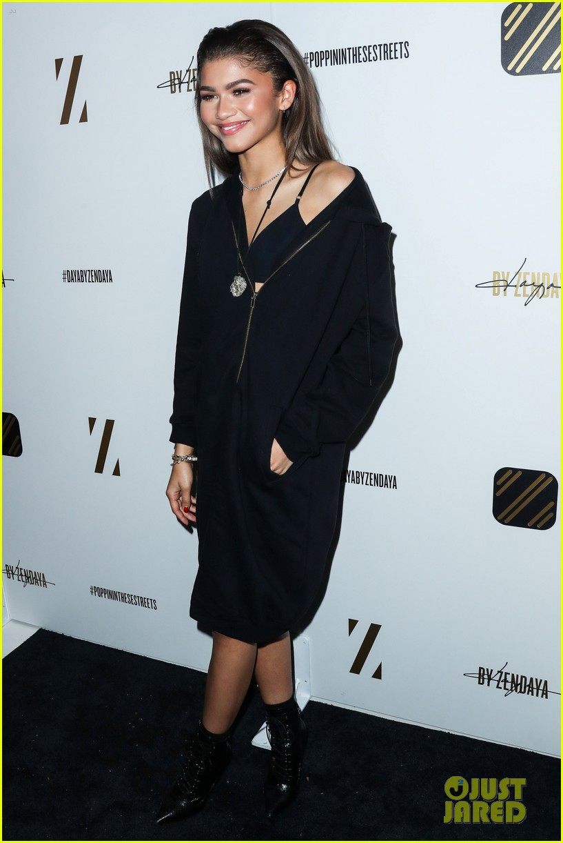 Zendaya Reunites With On-Screen Bros At LA Pop-Up Event