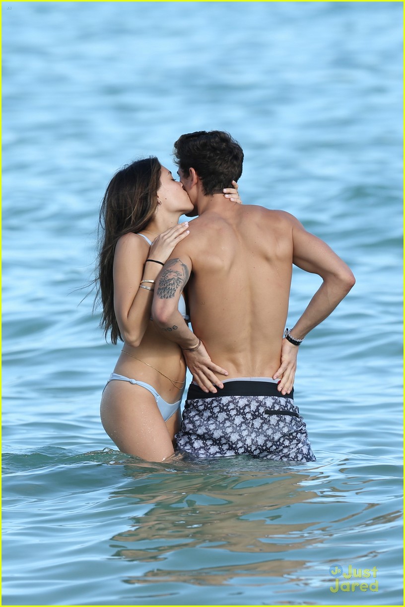 Madison Beer & Jack Gilinsky Share Sweet Kiss in the Ocean in Miami!