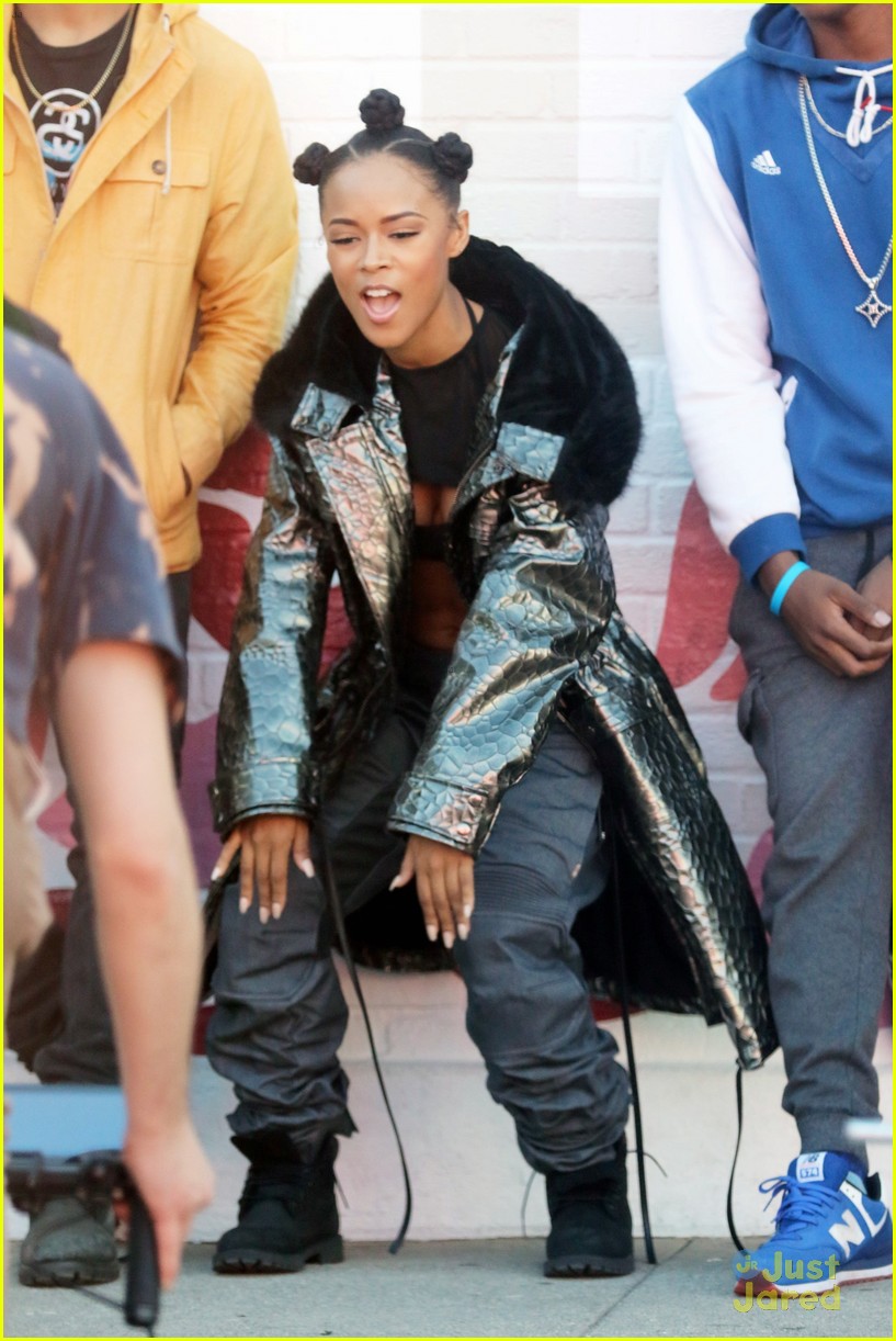 Serayah Is The Definition of 'Cool' On Her Music Video Set