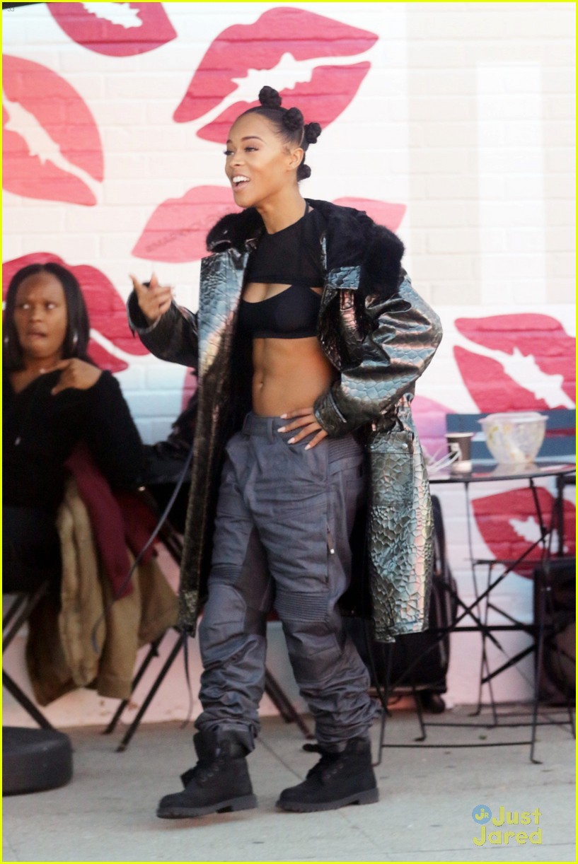 Serayah Is The Definition of 'Cool' On Her Music Video Set