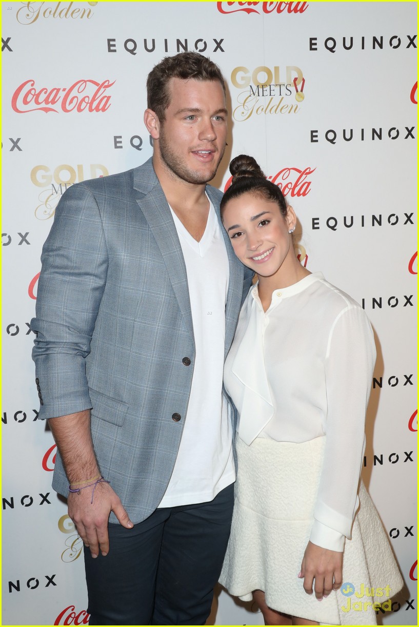 Aly Raisman & Football Boyfriend Colton Underwood Hit Gold Meets Golden Event Together