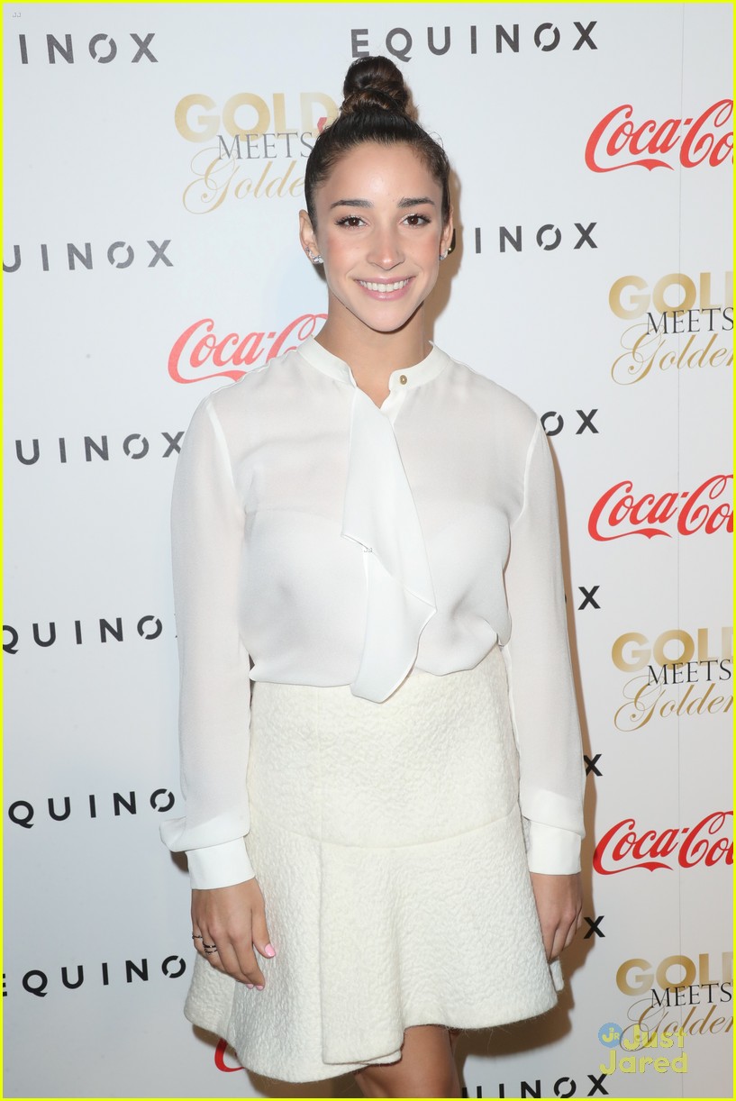 Aly Raisman & Football Boyfriend Colton Underwood Hit Gold Meets Golden Event Together
