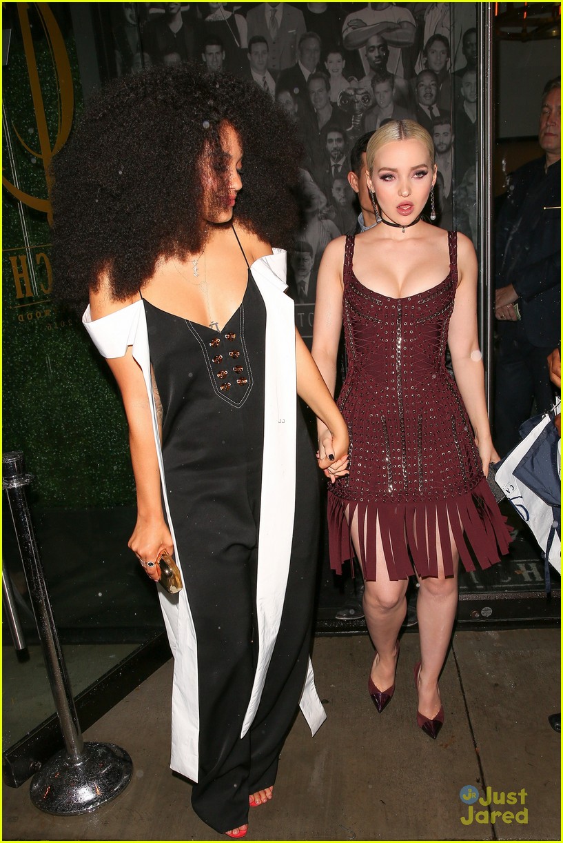 Dove Cameron & Kiersey Clemons Kiss & Get Matching Tattoos