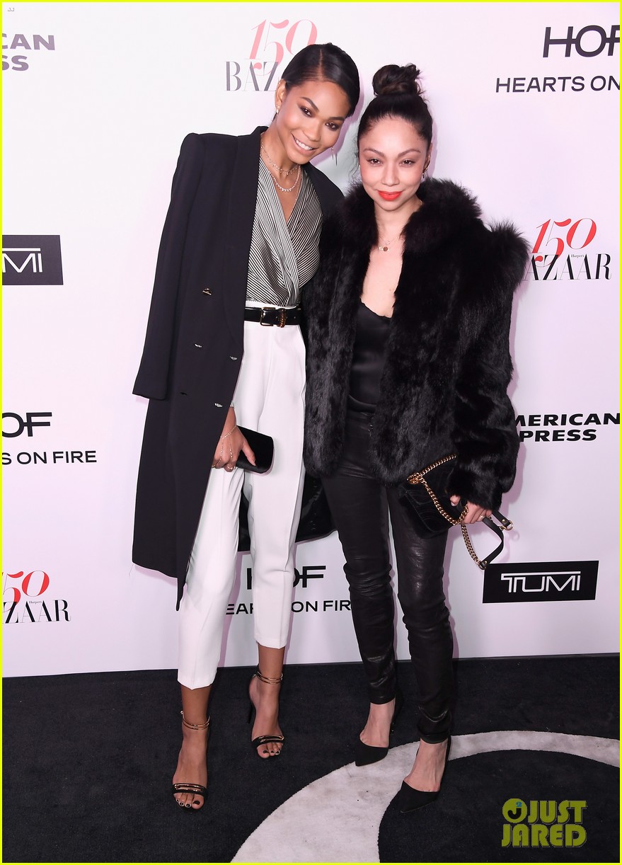 Kendall Jenner & Chanel Iman Show Their Style at Bazaar 150