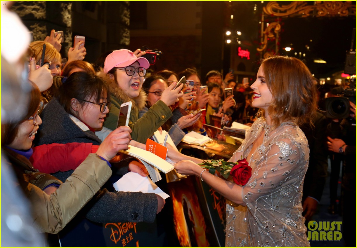 Emma Watson Shines at the 'Beauty & the Beast' Shanghai Premiere