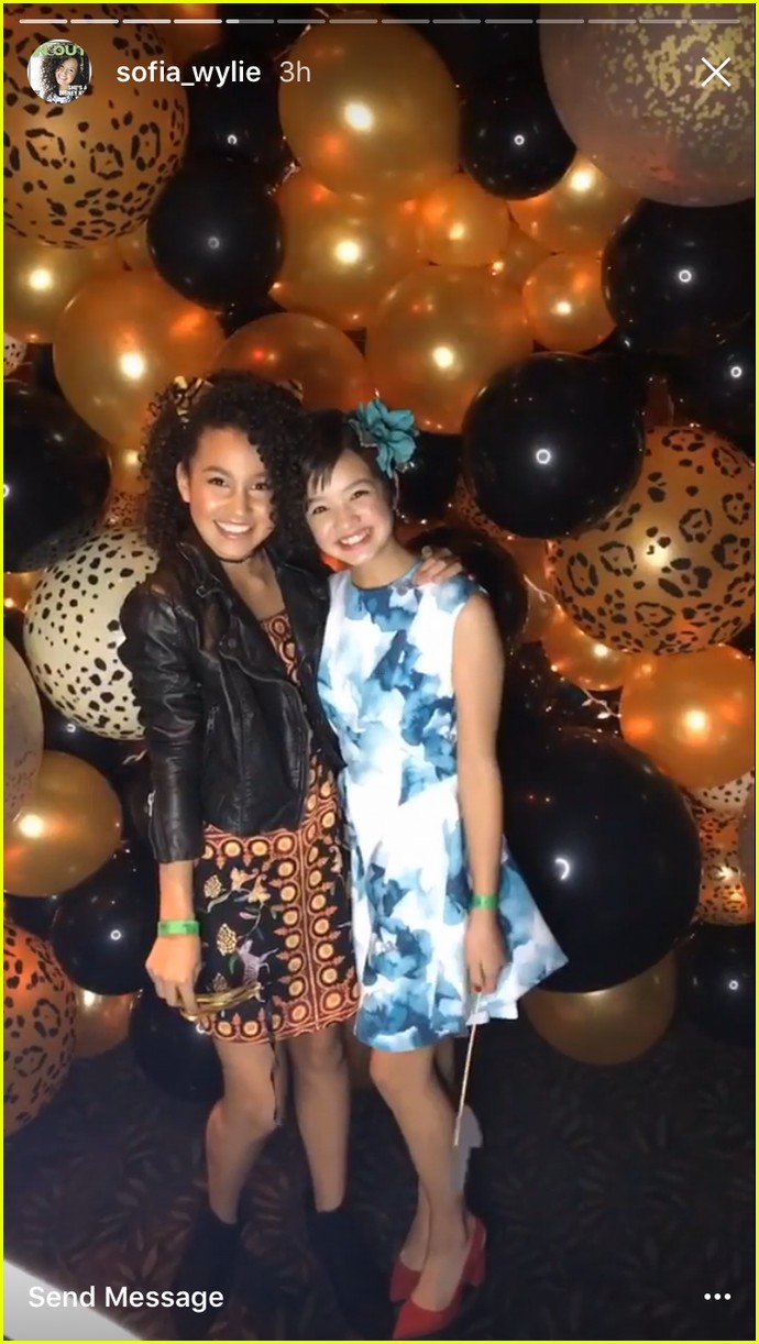 Sofia Carson Reunites With 'Adventures in Babysitting' Cast For Disney's Jungle Ball!