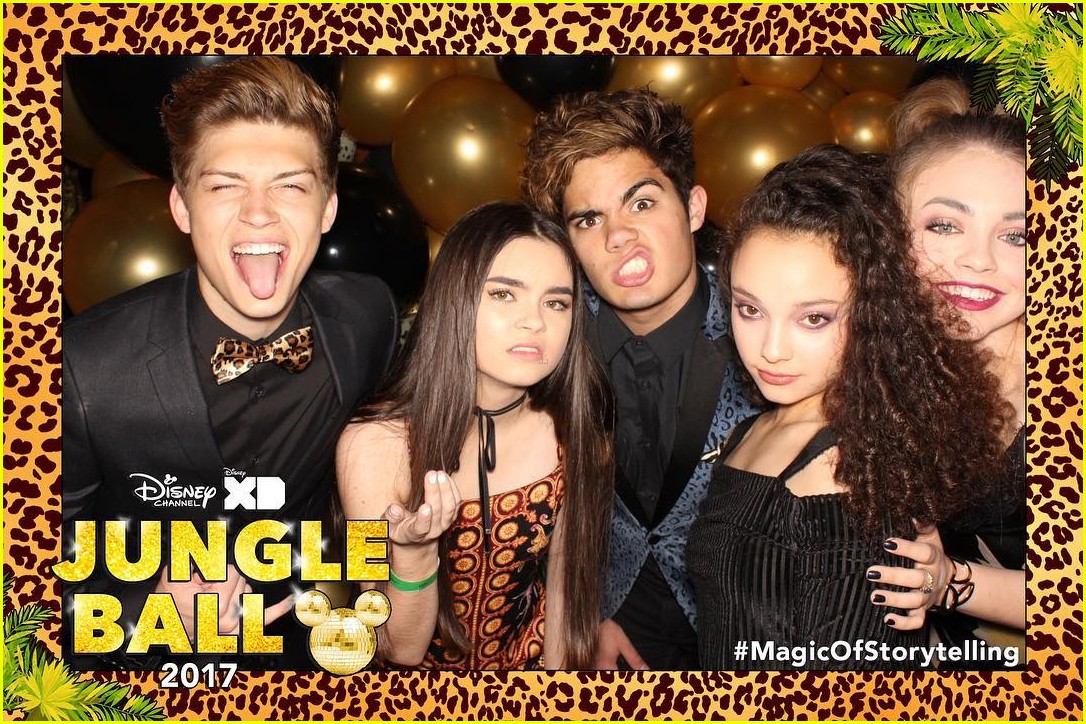 Sofia Carson Reunites With 'Adventures in Babysitting' Cast For Disney's Jungle Ball!