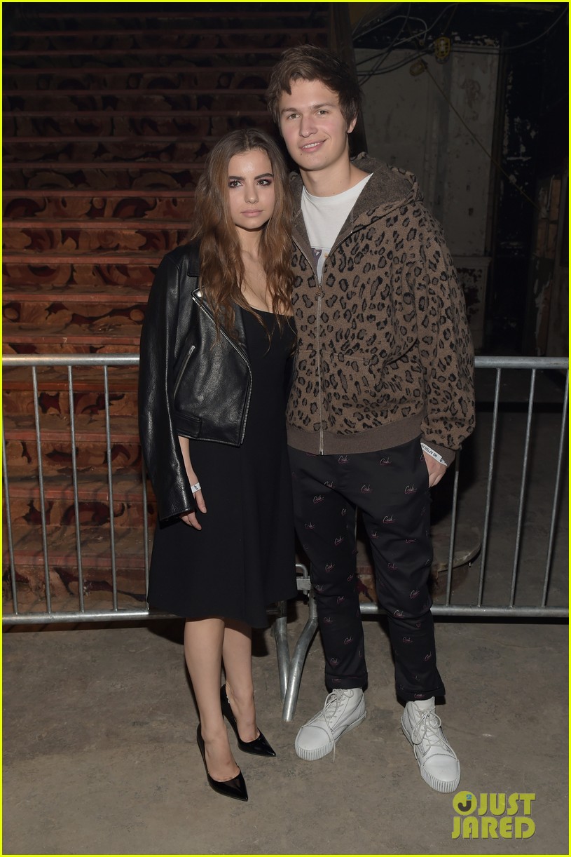 Ansel Elgort & Violetta Komyshan Couple Up for Alexander Wang's Fashion Show
