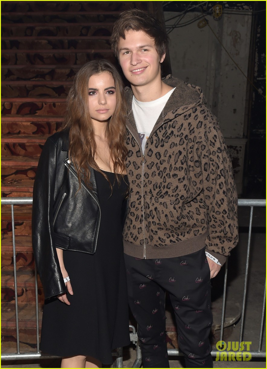 Ansel Elgort & Violetta Komyshan Couple Up for Alexander Wang's Fashion Show
