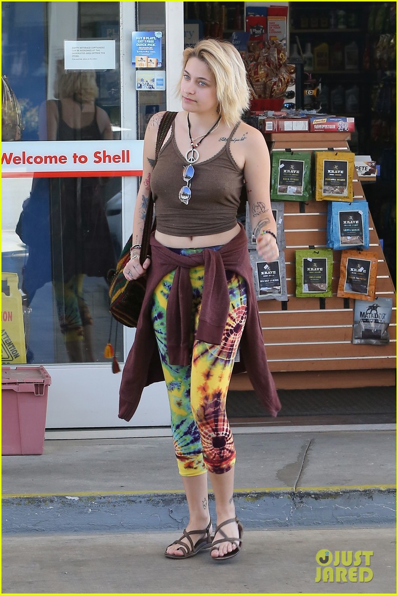Paris Jackson Shows Off Her Tattoos on a Sunny Day at the Beach