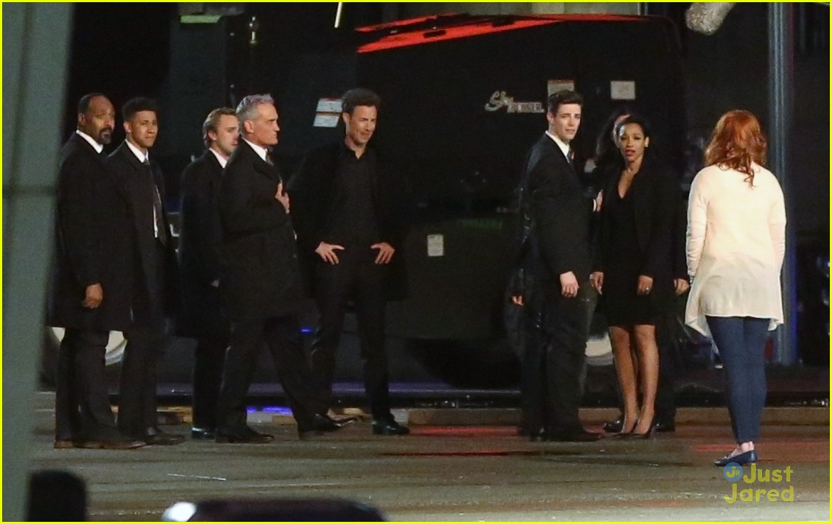 Grant Gustin & Candice Patton Film Emotional Scenes For 'The Flash'