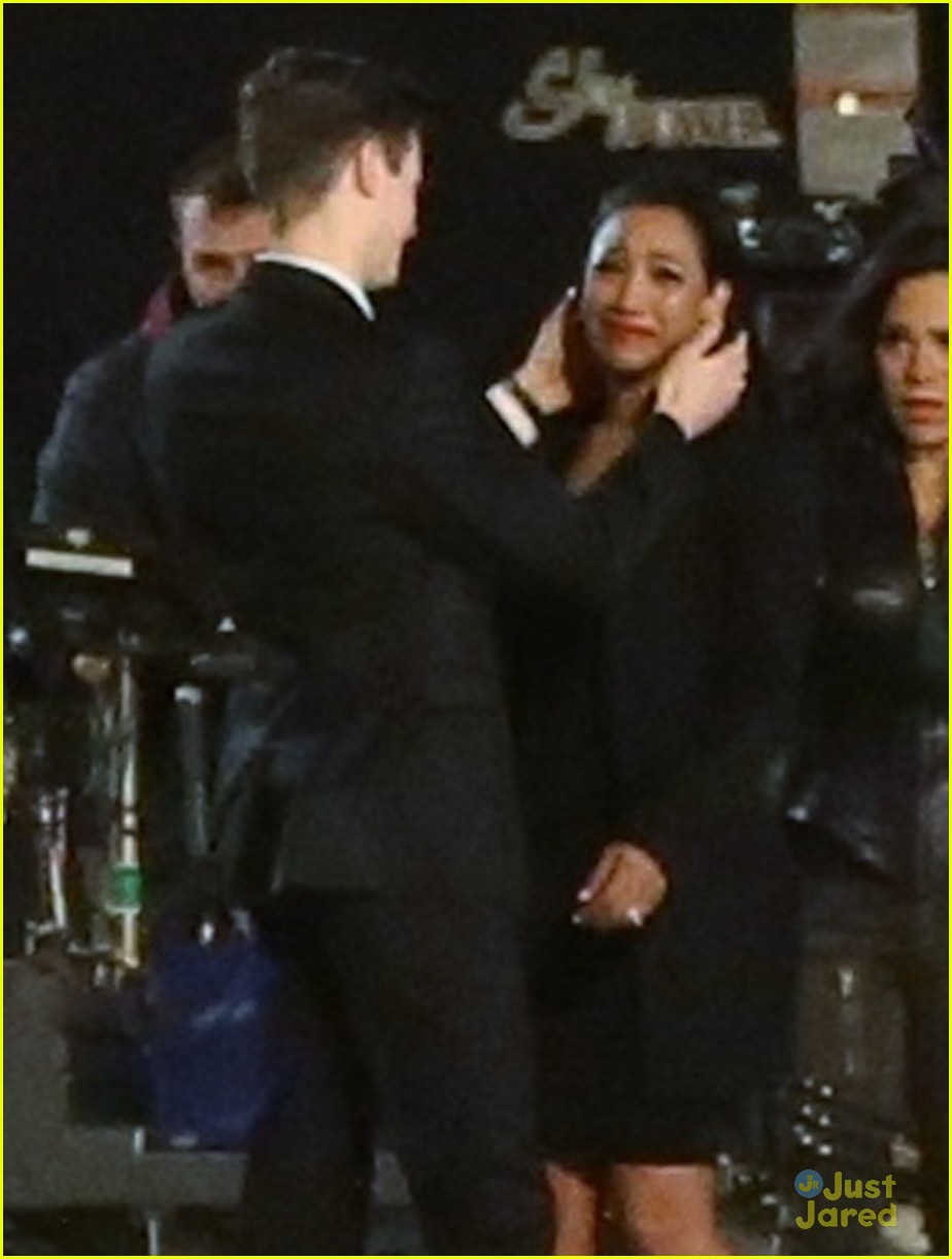 Grant Gustin & Candice Patton Film Emotional Scenes For 'The Flash'