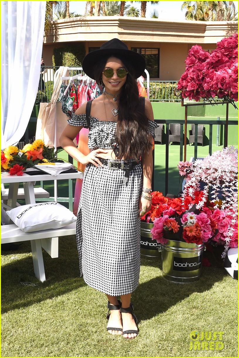 Vanessa Hudgens & Sister Stella Match with Their Coachella Day One Looks!