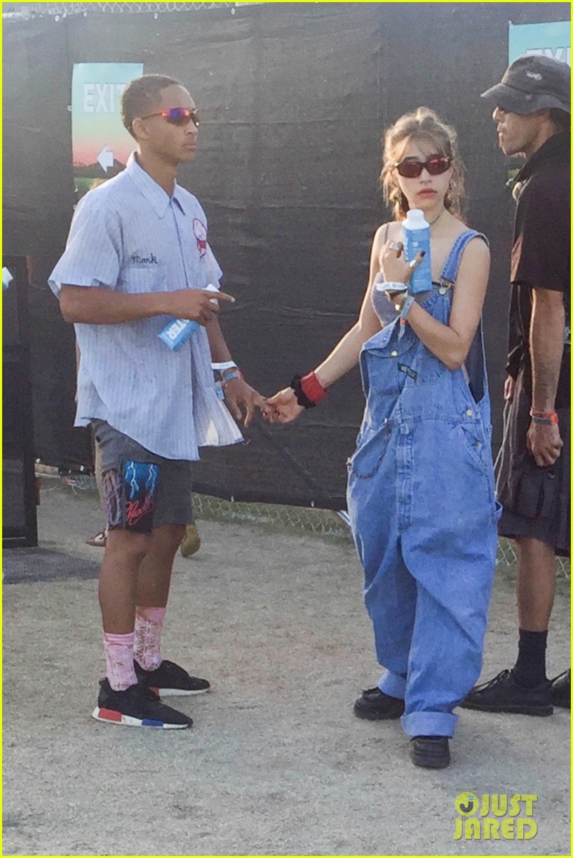 Jaden Smith Takes Break From Filming For Coachella With Girlfriend Odessa Adlon