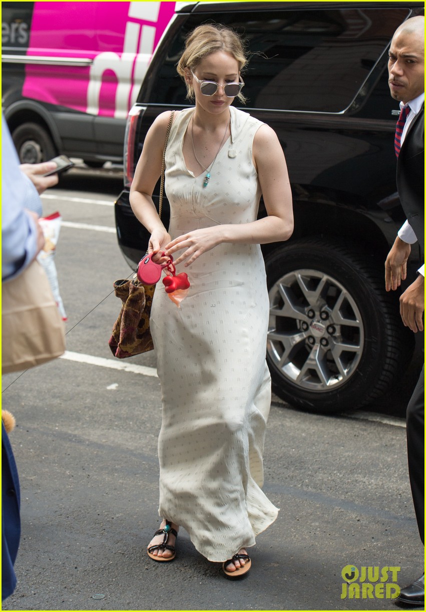 Jennifer Lawrence Takes Her Pup to Boyfriend Darren Aronofsky's Place