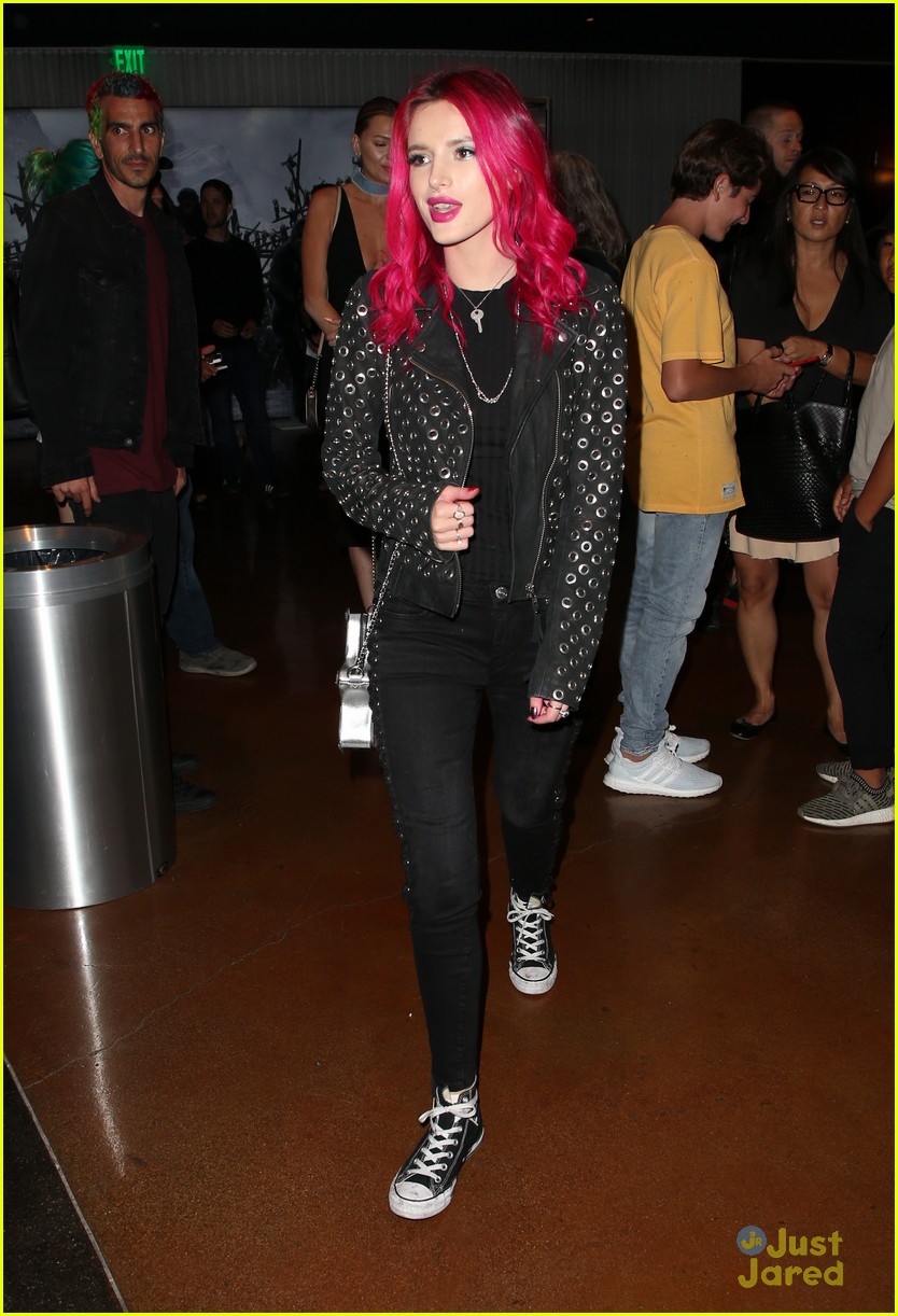 Bella Thorne Brings Her Bright Pink Hair to 'You Get Me' Screening