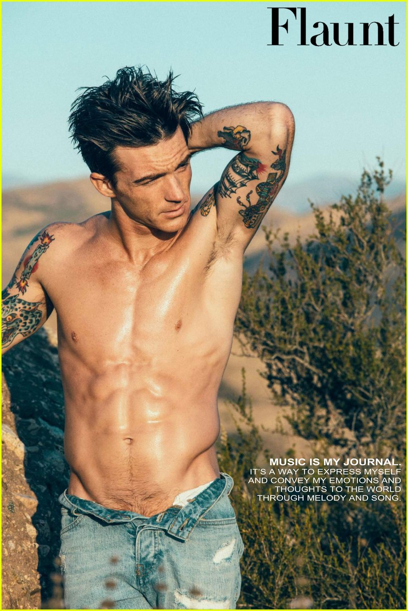 Drake Bell Looks So Hot for Shirtless 'Flaunt' Shoot!