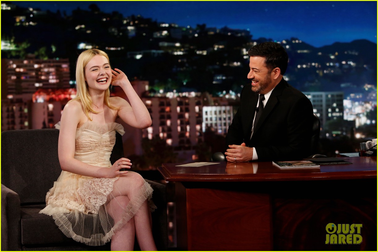 Elle Fanning Didn't Go to College Because of Jimmy Kimmel!