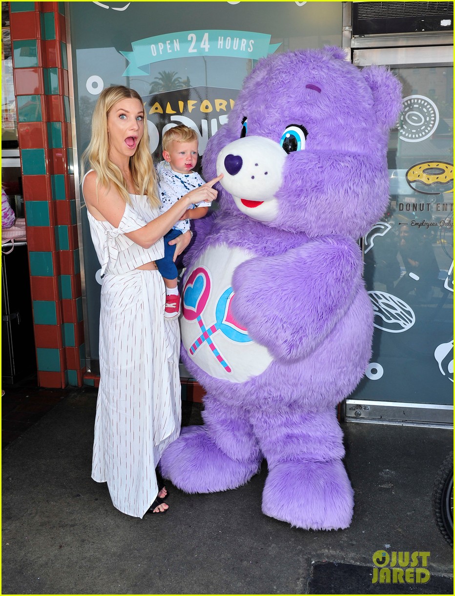 Heather Morris Treats Son Owen to a Care Bears Donut!