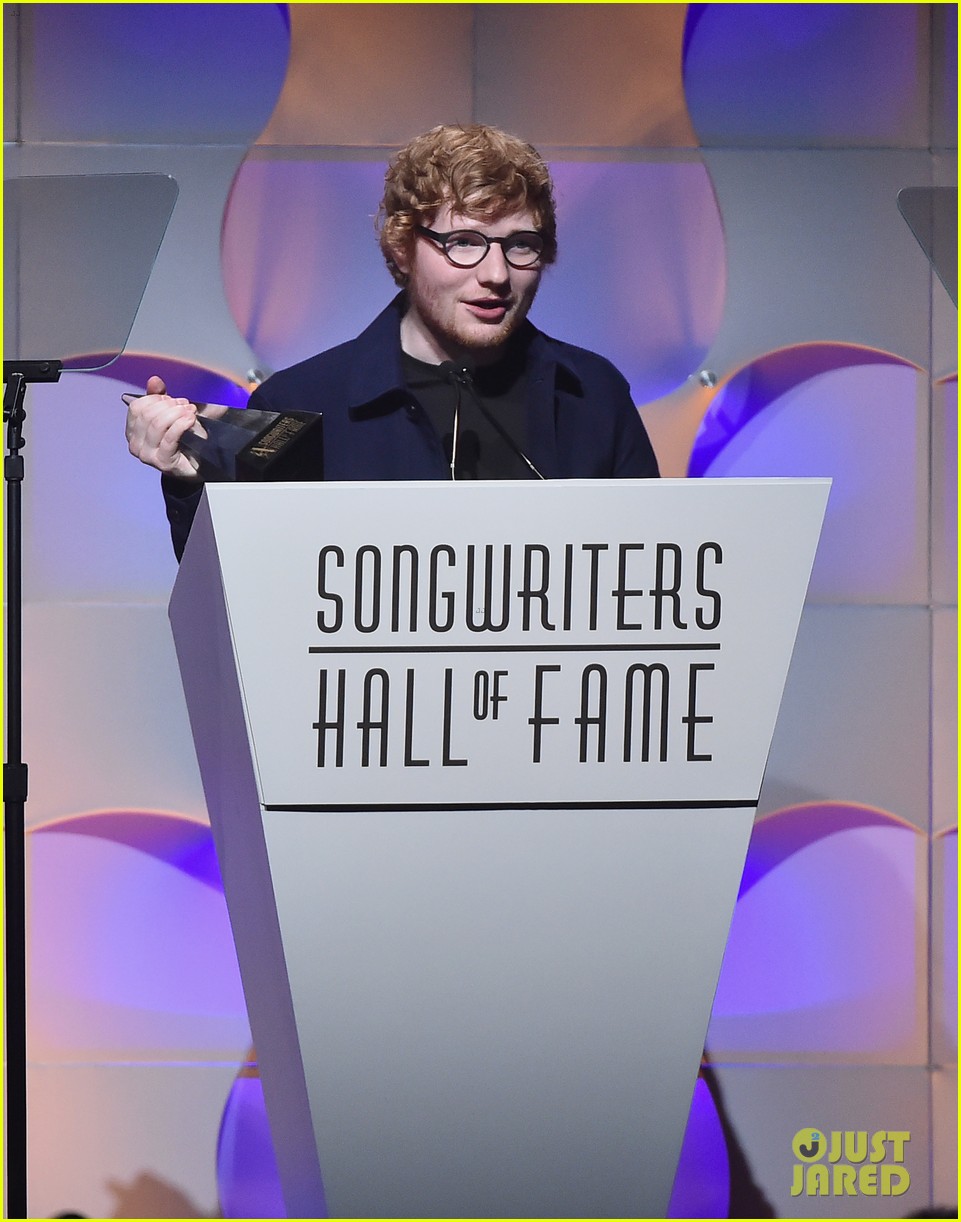 Ed Sheeran is Honored at the Songwriters Hall of Fame Awards!