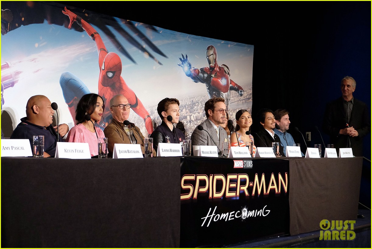 Zendaya and Laura Harrier Stun at 'Spider-Man: Homecoming's NYC Photocall
