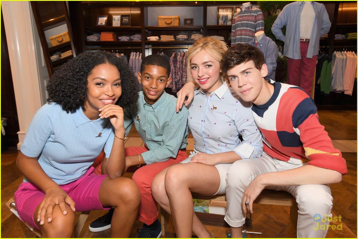 Peyton List, Aidan Alexander & Yara Shahidi Get Their Summer Camp Fix at Brooks Brothers' Party