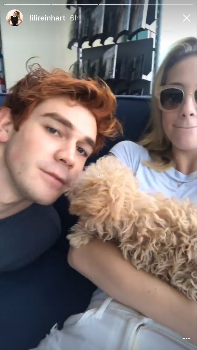 Cole Sprouse Cuddles With Candice Patton's Puppy Zoe at Comic-Con 2017