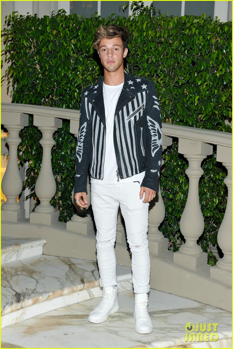 Cameron Dallas Celebrates Balmain Store Opening with Jack & Jack!