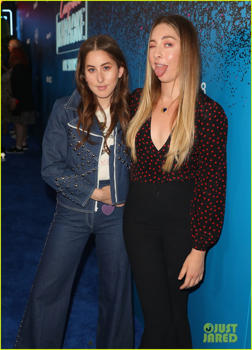 Hailey Baldwin & Haim Sisters Step Out In Style for 'Carpool Karaoke: The Series' Launch!