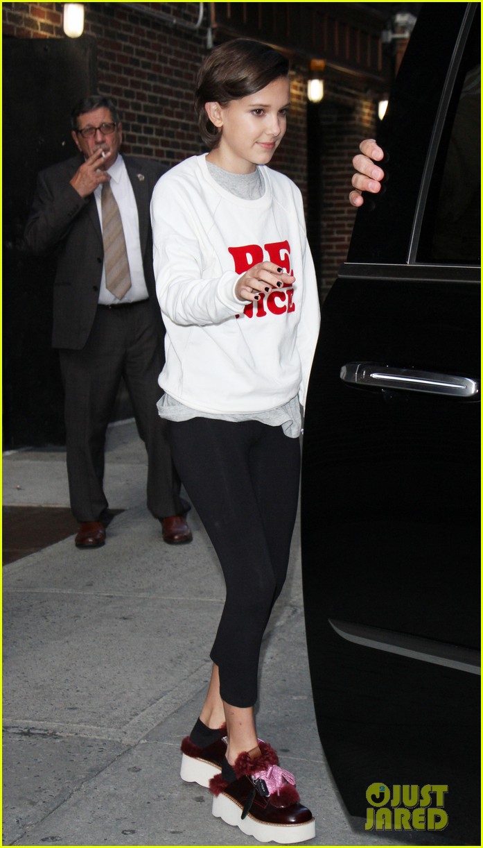 Millie Bobby Brown Blows a Kiss on 'Late Show with Stephen Colbert!'