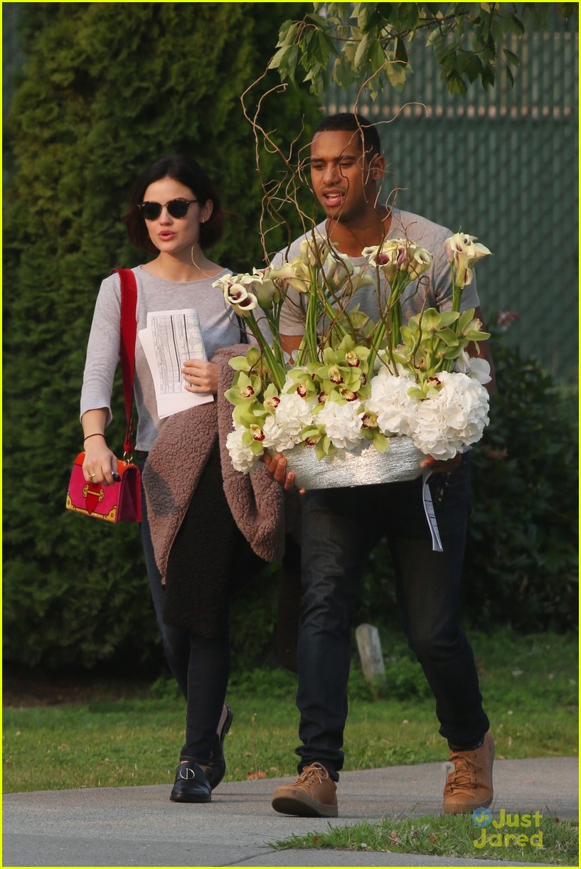 Lucy Hale & Elliot Knight Share Some Kisses on the 'Life Sentence' Set