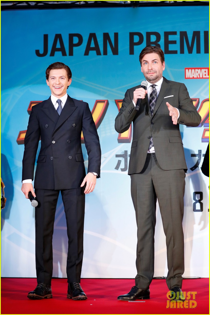 Tom Holland Shows Off Stache at 'Spider-Man: Homecoming' Tokyo Premiere!